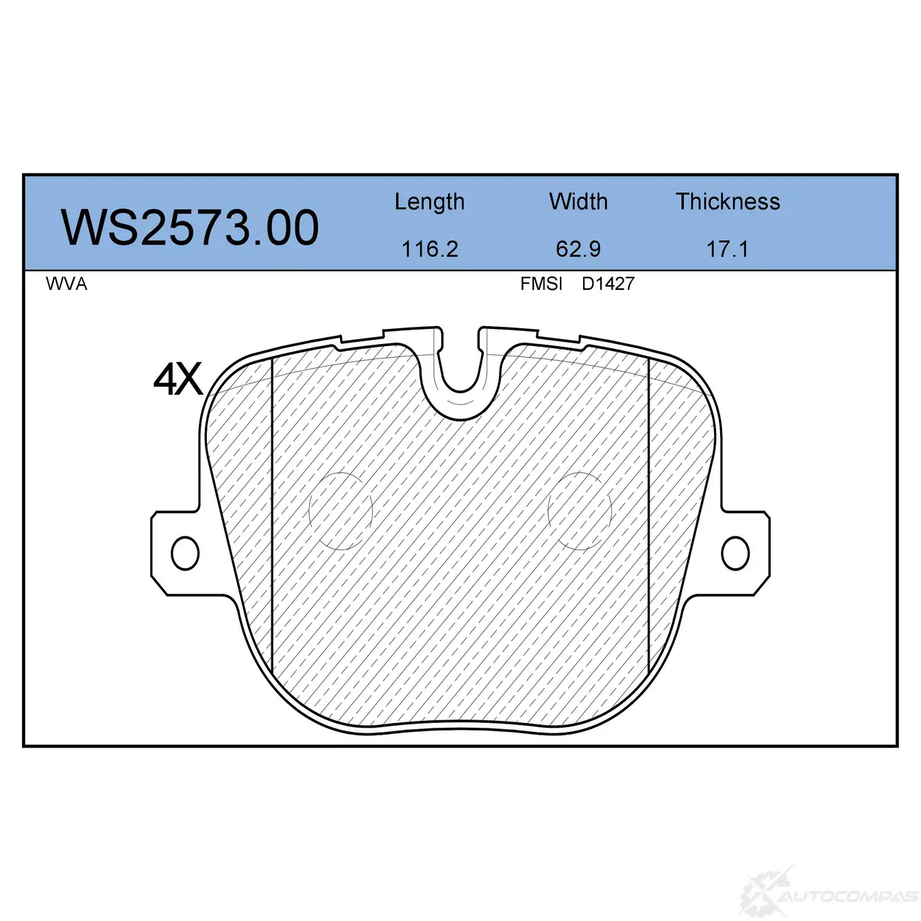 Колодки тормозные дисковые | зад | JEENICE 1439932698 QDF FQXI WS2573.00