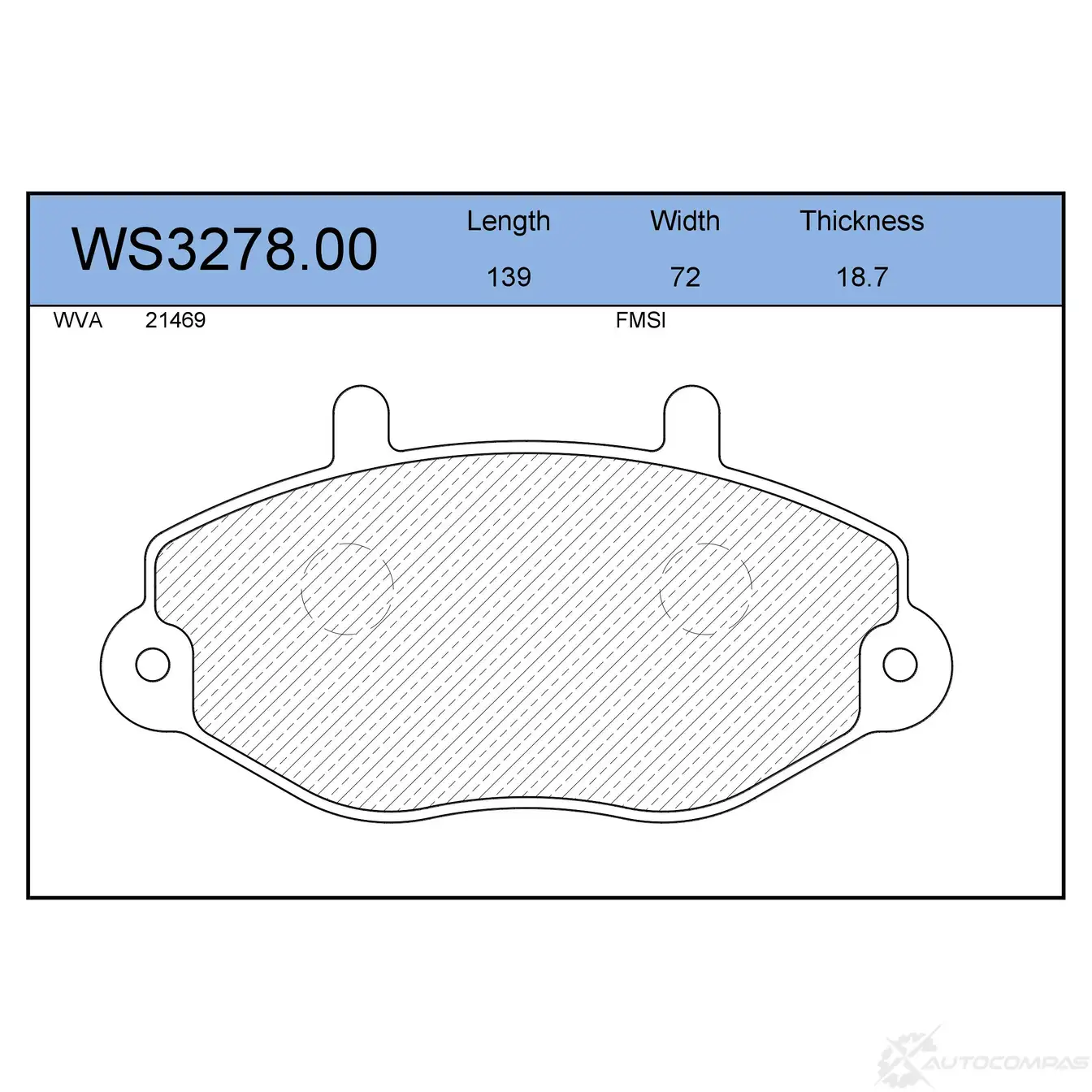 Колодки тормозные дисковые | перед | JEENICE WS3278.00 D T7VM 1439933122