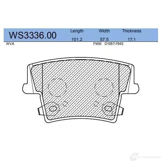 Колодки тормозные дисковые | зад | JEENICE WS3336.00 8 WS890 1439933246