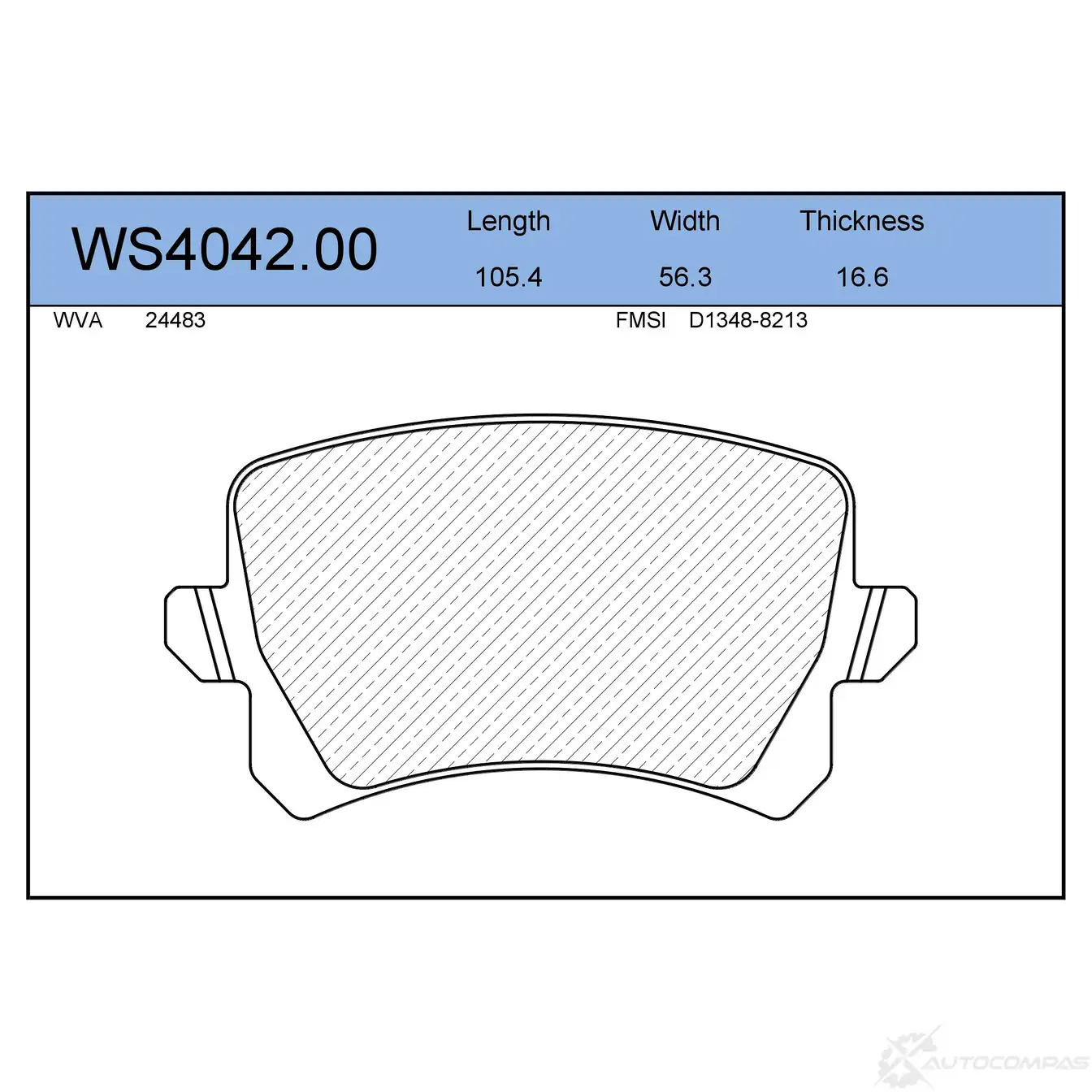 Колодки тормозные дисковые | зад | JEENICE WS4042.00 1439931610 E4ARK UB