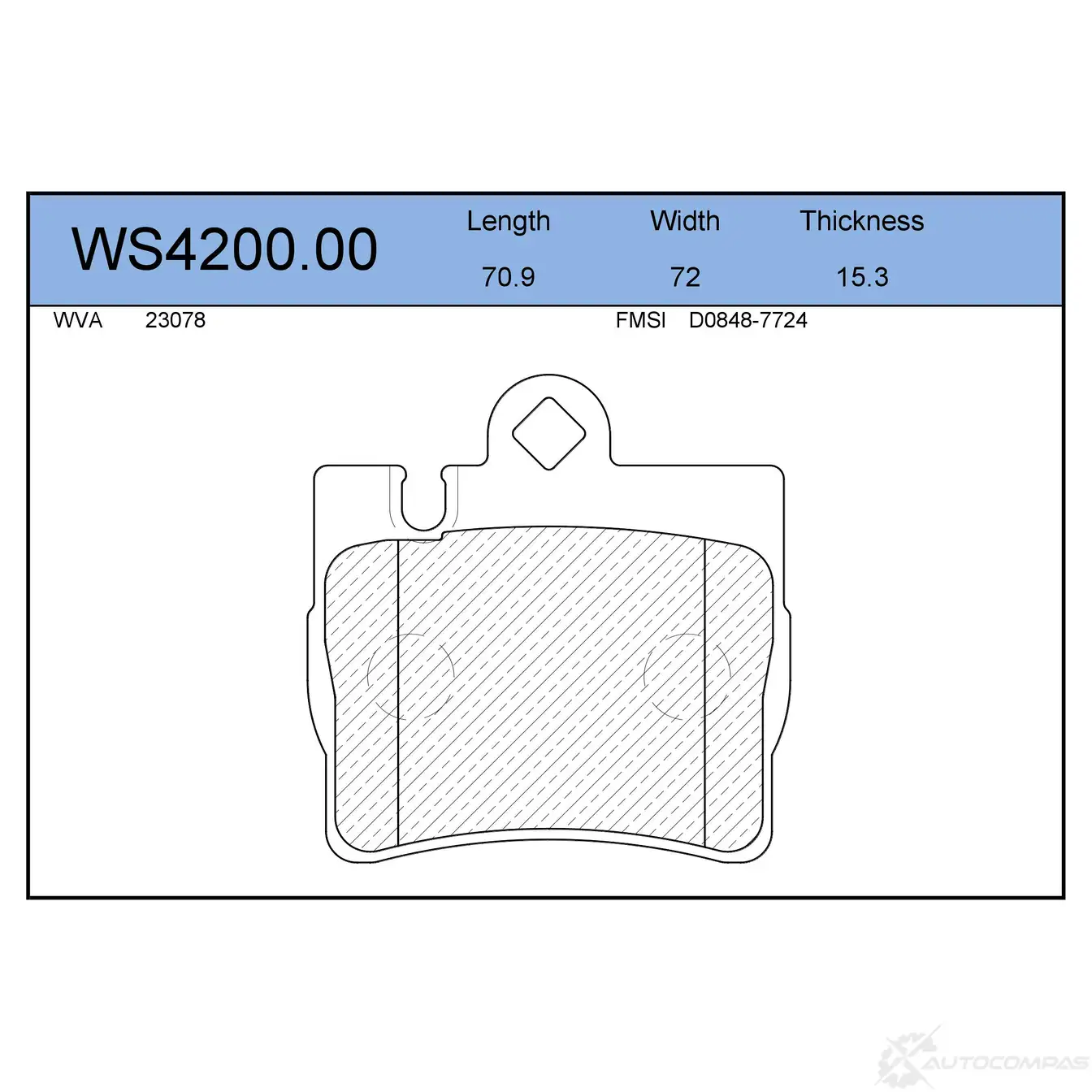 Колодки тормозные дисковые | зад | JEENICE WS4200.00 GVF7A4 A 1439931428