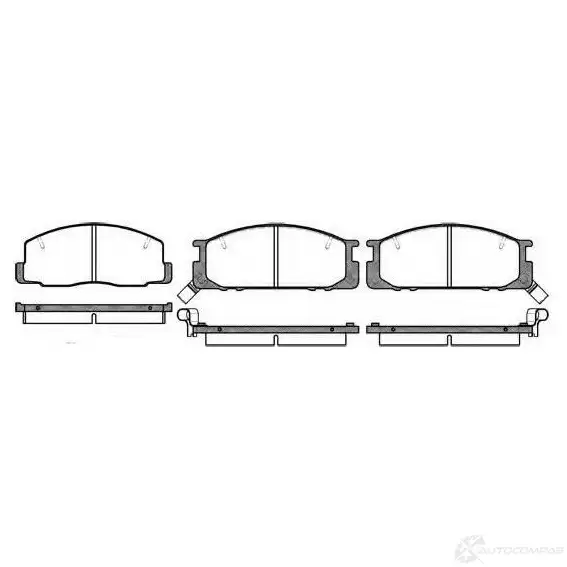 Колодки тормозные дисковые | перед | JEENICE WS2002.00 TT 4540A 1439931809 изображение 0