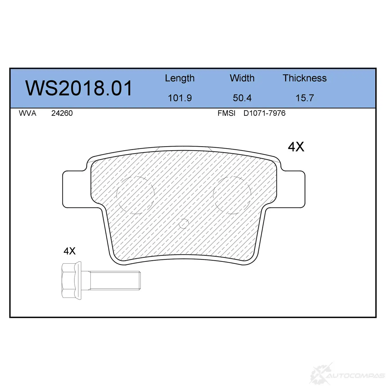 Колодки тормозные дисковые | зад | JEENICE AC ZUMA7 WS2018.01 1439932741 изображение 0