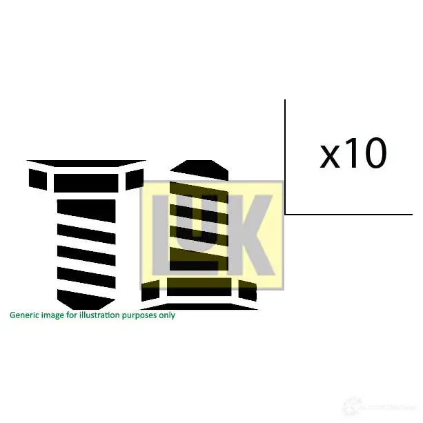 Болты маховика, комплект LUK AXIJ 4SH 75062 411012310 4005108518675