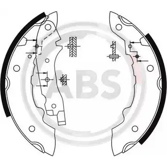 Тормозные колодки A.B.S. 1813688 8407 YJU0 CF 8717109154344