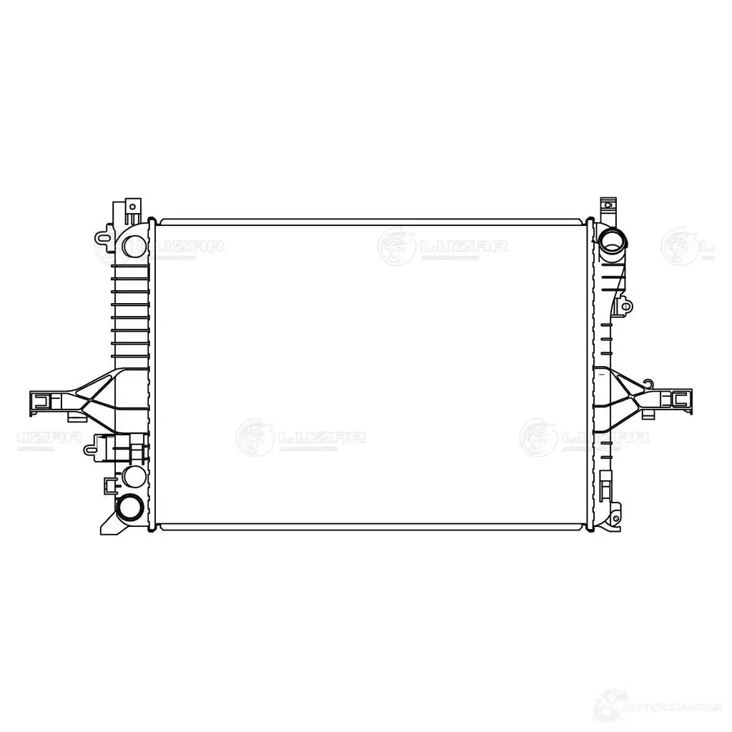 Радиатор охлаждения для автомобилей S60 (00-)/S80 (98-) MT LUZAR 4680295059042 9Q5K Y lrc1056 1424394629 изображение 2