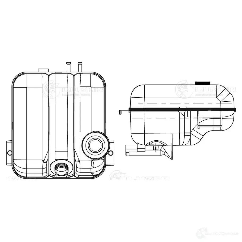 Бачок расширительный охл. жидкости для автомобилей Volvo Trucks FH (93-)/(02-)/(12-) LUZAR 1440016220 let1014 XT86 4Z изображение 2