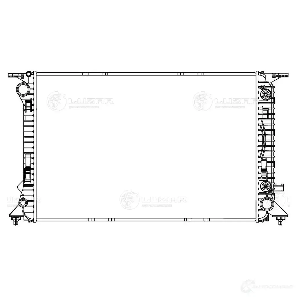 Радиатор охлаждения для автомобилей A5 (07-)/Q5 (08-)/Macan (14-) 2.7D/3.0T/3.2T/3.0T/3.0D LUZAR P4HS AV 1440016245 lrc18181 изображение 2