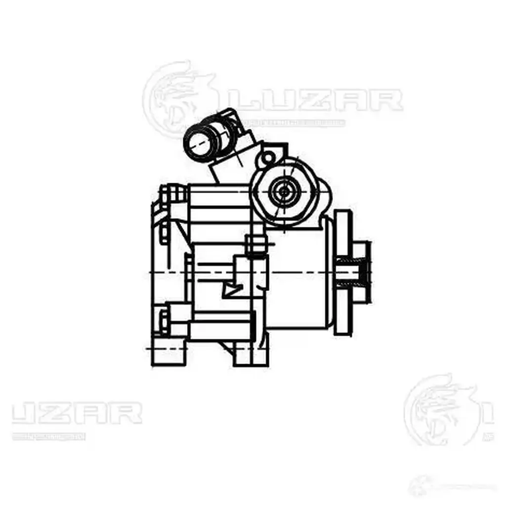 Насос ГУР для автомобилей VW Passat (97-)/Audi A4 (97-) LUZAR GU TJTW1 lps1803 1440016258 изображение 3