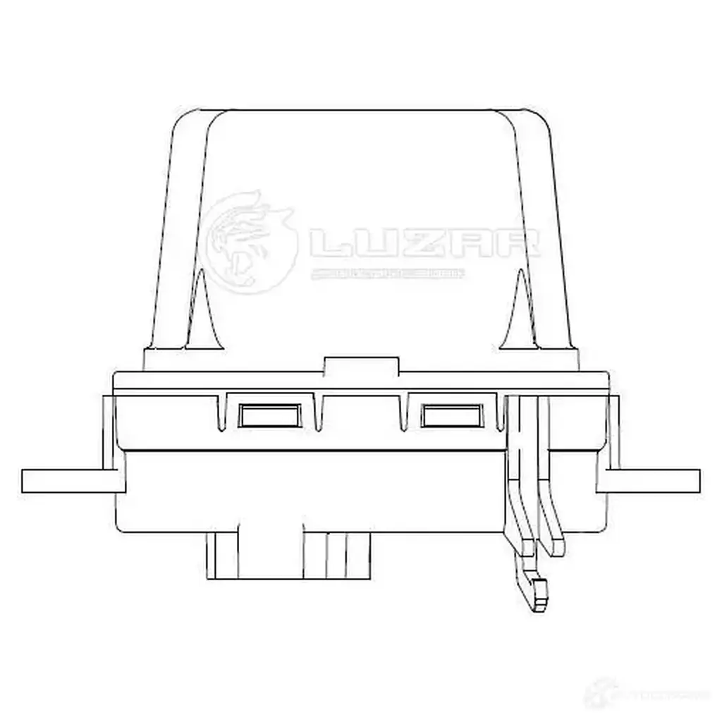Резистор электровентилятора отопителя для автомобилей VW Touareg (02-)/Audi Q7 (05-) (auto A/C) LUZAR 1425585171 LOR 99 lfr1855 изображение 2