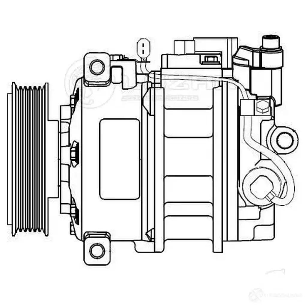 Компрессор кондиционера для автомобилей Transporter T5 (09-)/Amarok (09-) 2.0TDi LUZAR lcac1820 VX VYN 1425585984 изображение 2