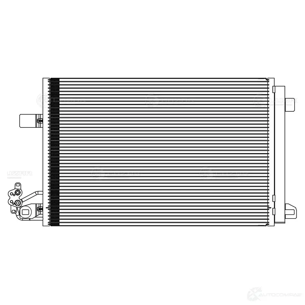 Радиатор кондиционера для автомобилей Transporter T5 (09-) 2.0TD LUZAR 3J OILDU lrac1805 1440016267 изображение 2