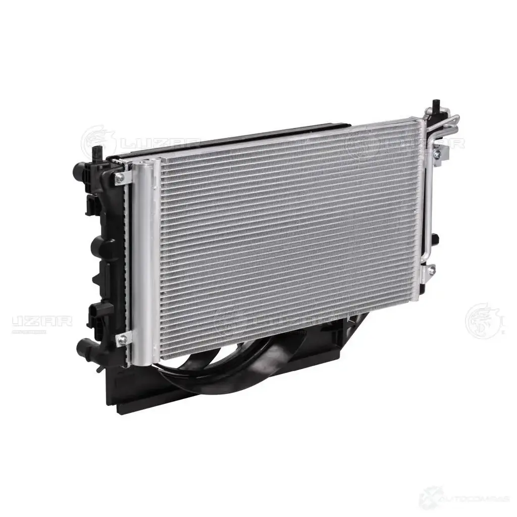 Блок охлаждения (радиатор+конденсор+вентилятор) для автомобилей Polo (09-)/(20-) LUZAR KR8A NQ 1425585479 lrk1853 изображение 0