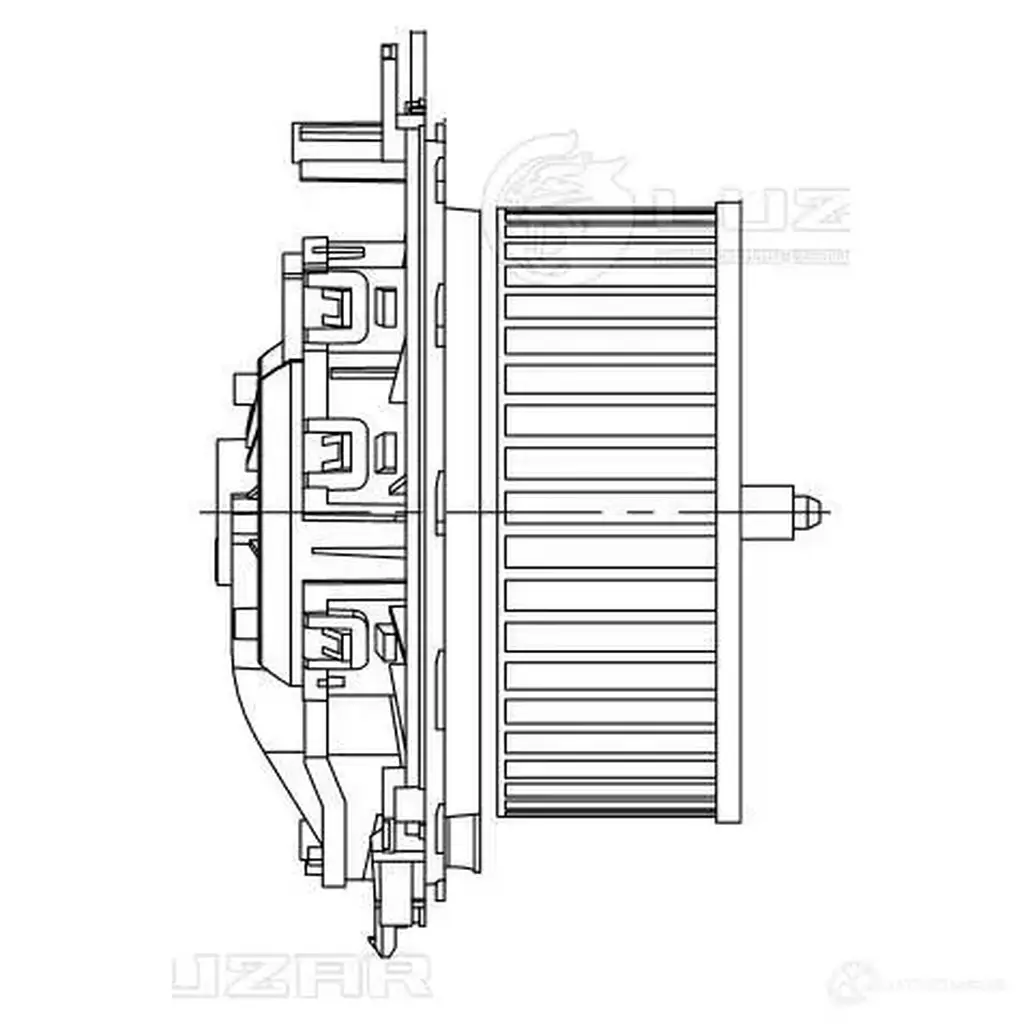 Электровентилятор отопителя для автомобилей Skoda Octavia A7 (13-)/VW Golf VII (12-) LUZAR lfh18em 6G10 DK 1424924361 4680295054863 изображение 2