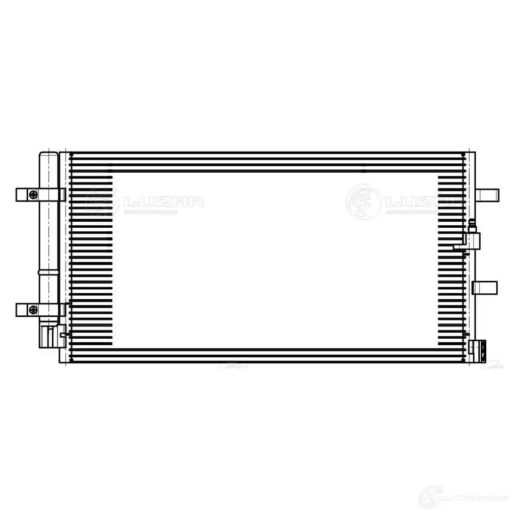 Радиатор кондиционера для автомобилей Audi A4 (07-)/A5 (07-)/A6 (11-)/A7 (10-)/Q5 (08-) 1.8TFSi/2.0TDi/2.0TFSi/3.0TDi/3.0TFSi LUZAR 1440016303 lrac1881 RGC YY изображение 2