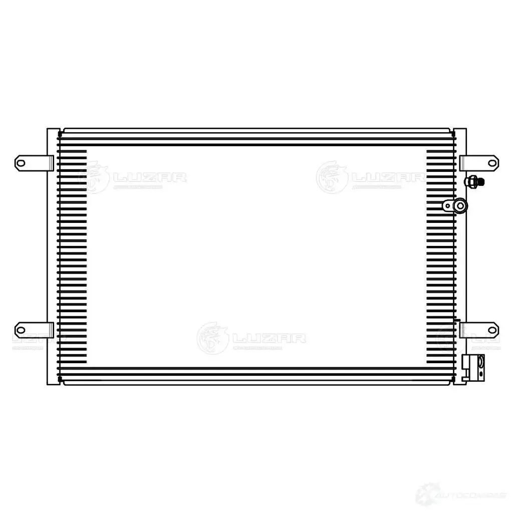 Радиатор кондиционера для автомобилей Audi A6 (C6) (04-) M/A LUZAR 1440016306 FDPS7 P lrac1821 изображение 2