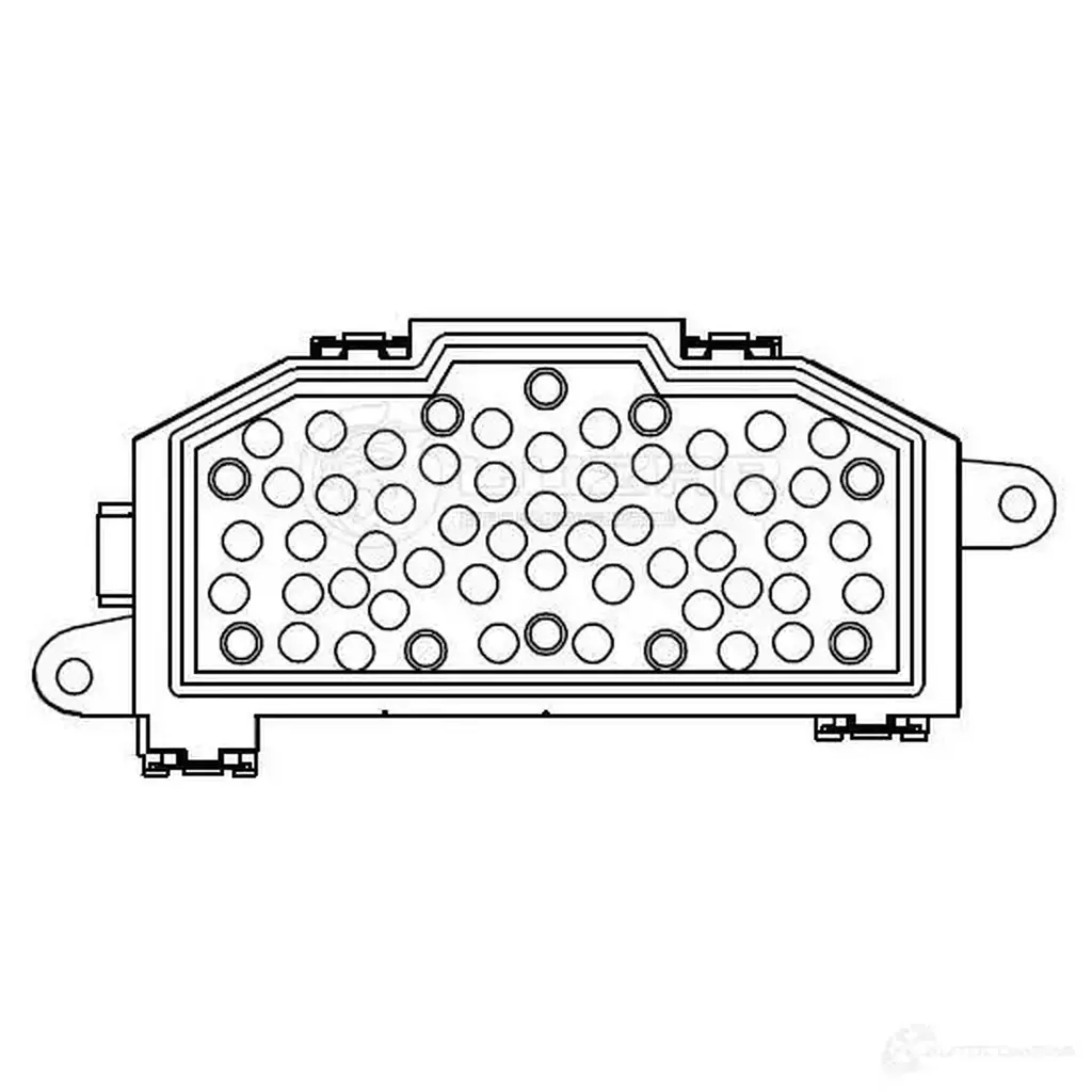 Резистор электровентилятора отопителя для автомобилей Skoda Octavia A5 (04-)/VW Golf VII (08-) (auto A/C) LUZAR lfr1810 1425585938 3Z2 LGSJ изображение 2