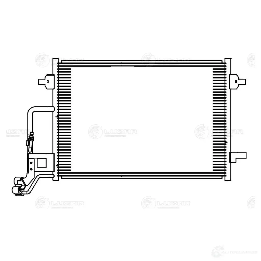 Радиатор кондиционера для автомобилей Passat B5 (00-)/Superb (01-) LUZAR 1440016318 lrac1865 W4 Y4HXR изображение 0