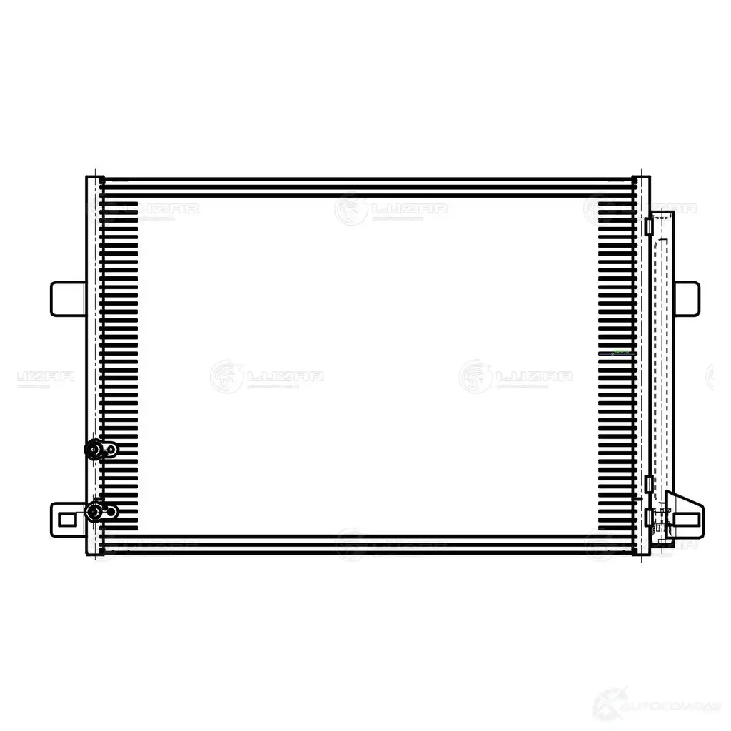 Радиатор кондиционера для автомобилей Amarok (08-) 2.0i/2.0D/3.0D LUZAR W0PI 9 lrac1820 1425585967 изображение 2