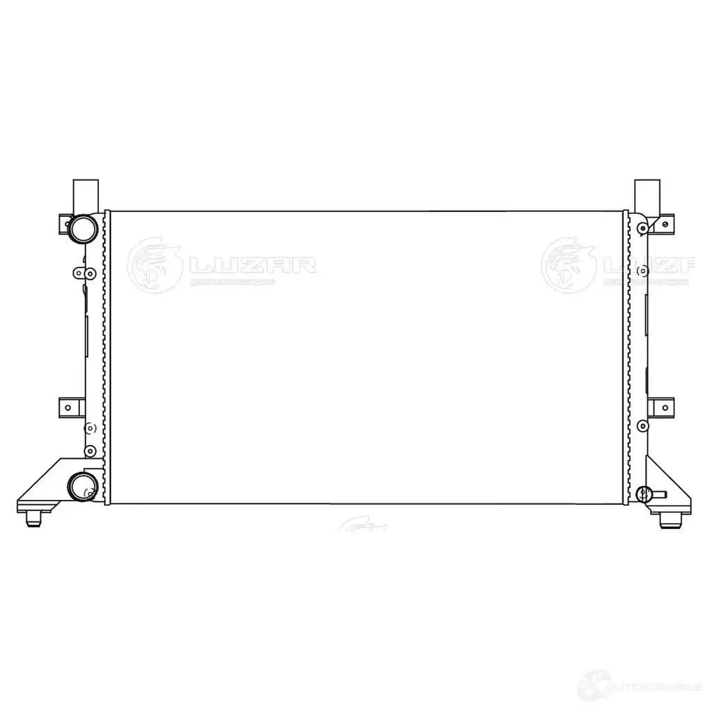 Радиатор охлаждения для автомобилей Volkswagen LT (96-) LUZAR 1440016322 UI Y0A lrc1840