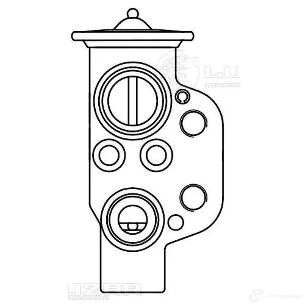 Клапан расширительный кондиционера (ТРВ) для автомобилей Оctavia (A5) (04-)/Golf VI (08-) LUZAR 1425585190 ltrv1879 R1P KM изображение 2