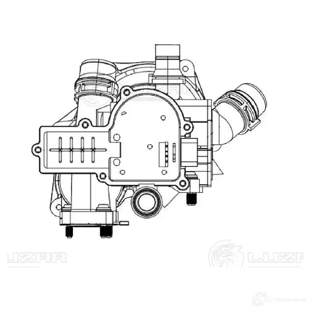 Термостат для автомобилей Skoda Octavia A7 (13-)/Audi A4 (B8) (11-) 1.8T/2.0T (с корпусом) LUZAR 1440016352 lt1811 JEYR A изображение 4