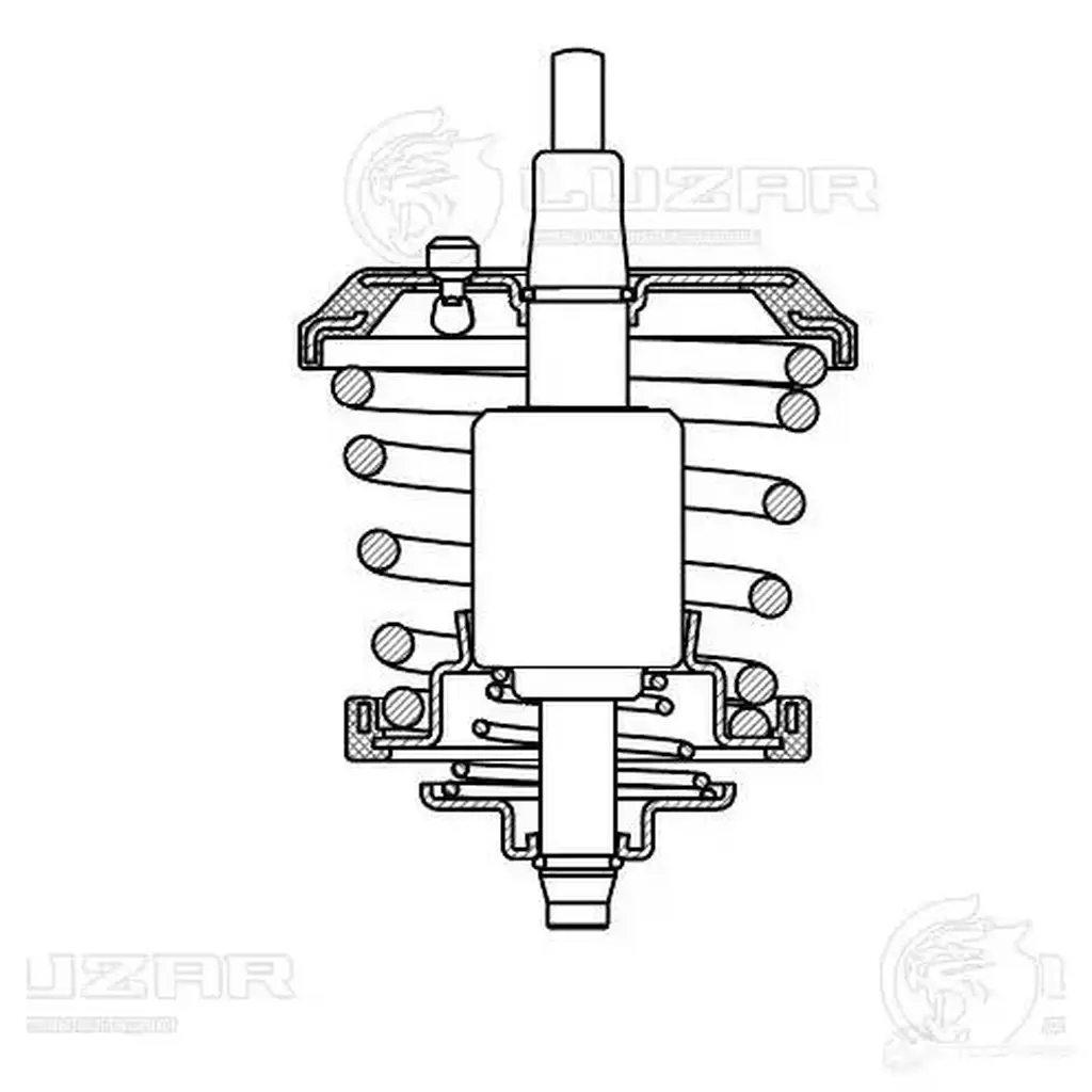 Термостат для автомобилей VW Passat B6 (05-)/Tiguan (08-)/Skoda Octavia A5 (04-) 1.8T/2.0T (95°С) (термоэл.) LUZAR 1440016357 D0RQ7E 0 lt1806 изображение 3