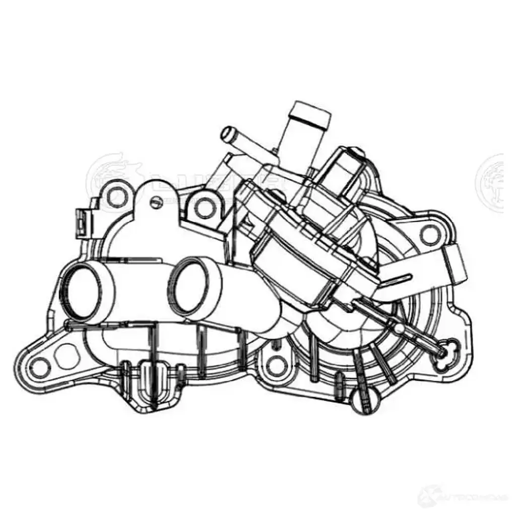 Корпус термостата для автомобилей VW Polo Sedan (15-)/Skoda Octavia A7 (13-) LUZAR 1440016385 WBV76N A lt1821 изображение 3