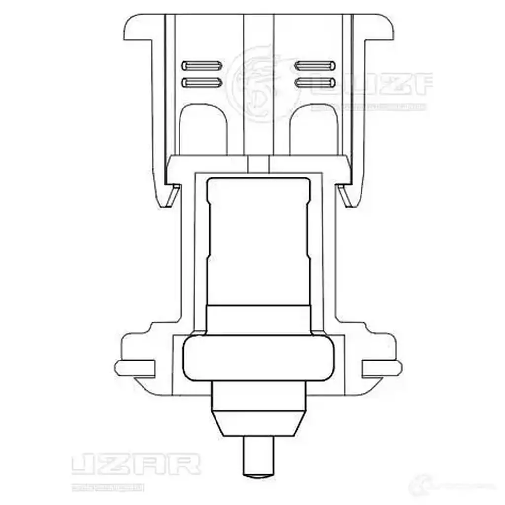 Термостат для автомобилей Skoda Octavia A7 (13-) (термоэлемент) (105°С) LUZAR A 2YW5OA lt1825 1440016387 изображение 2