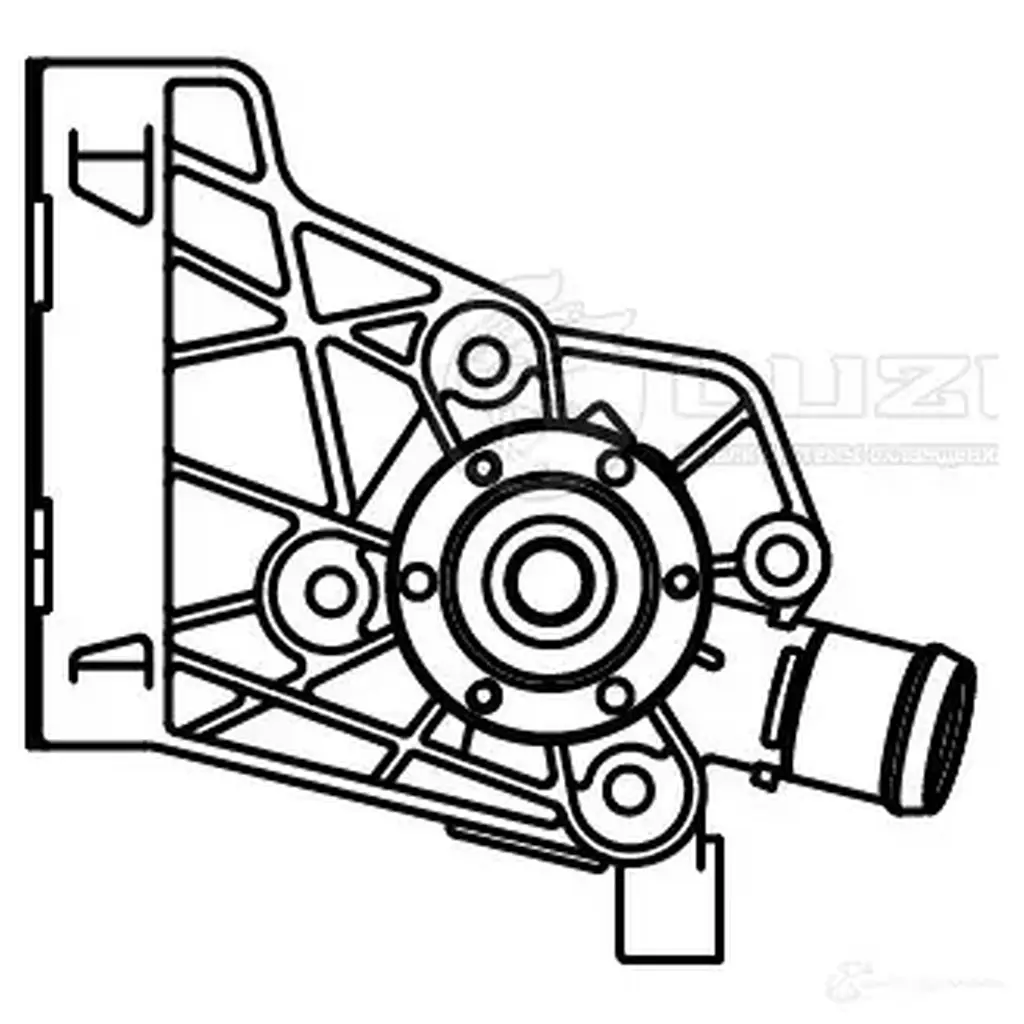 Насос водяной для автомобилей Skoda Fabia (99-) 1.0i/1.4i LUZAR 1440016391 WN 8XT56 lwp1846