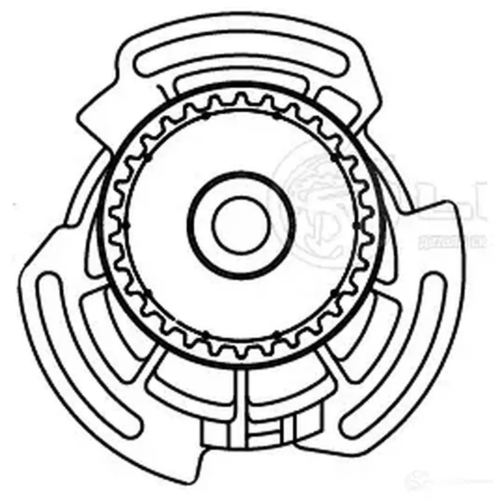 Насос водяной для автомобилей VW Golf III (91-) 1.4i/1.6i (шкив 30зуб.) LUZAR lwp1824 1440016423 T2P VS изображение 0