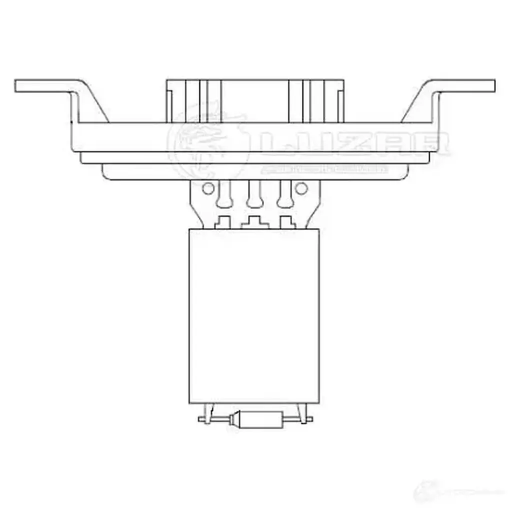 Резистор электровентилятора отопителя для автомобилей УАЗ 3163 ",Патриот", А/С (тип Delphi) LUZAR 3GJA P lfr0363 1425585801 изображение 2