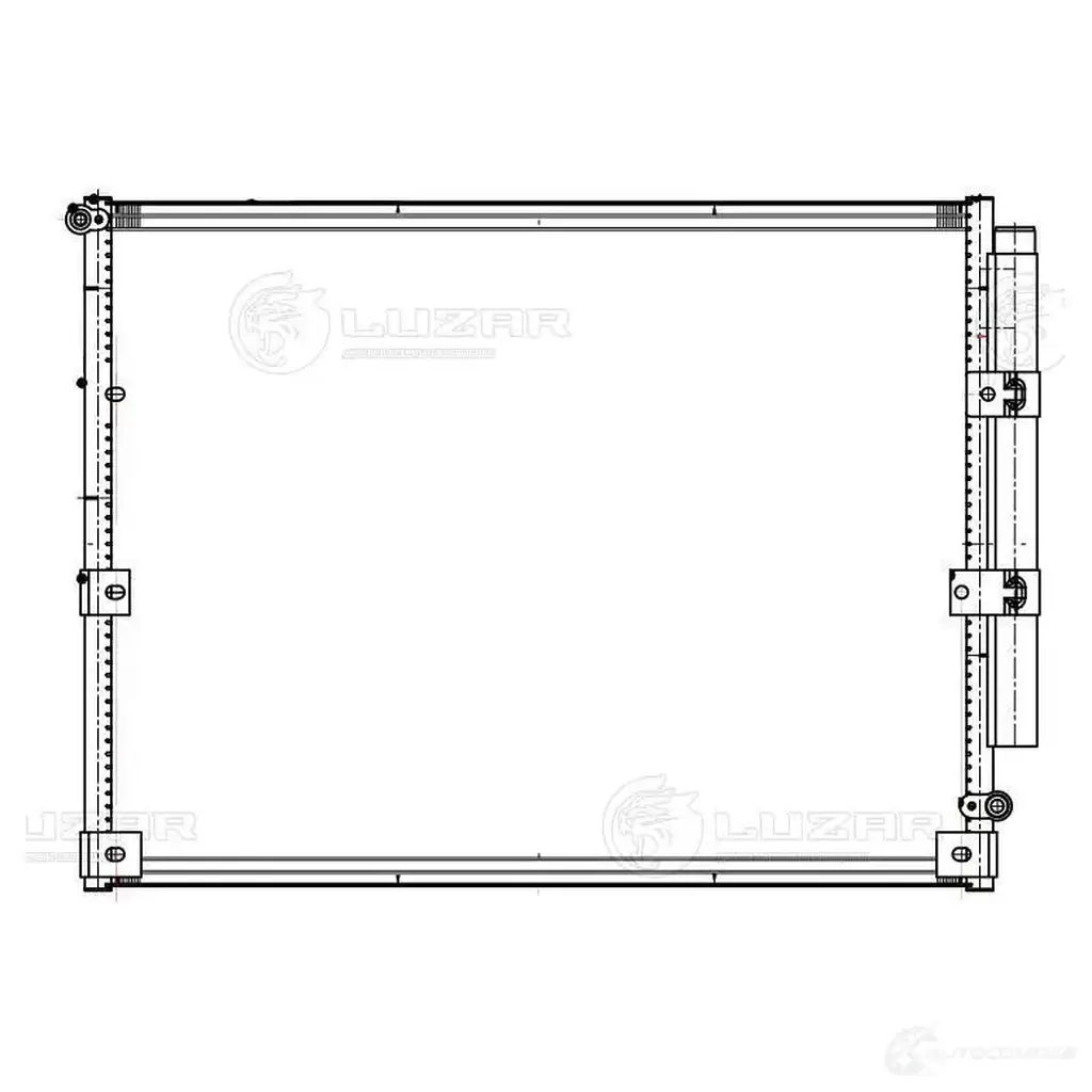 Радиатор кондиционера для автомобилей Land Cruiser 100 (98-) M/A LUZAR lrac1949 QHM XYR 1425585257 изображение 2