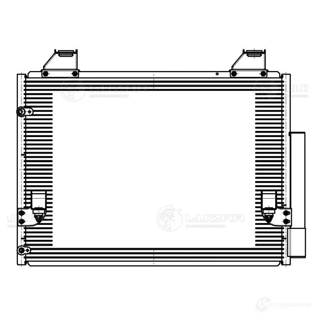 Радиатор кондиционера для автомобилей Hilux (04-) 2.5TD/3.0TD M/A LUZAR Q OYL0 lrac1939 1440016509 изображение 2