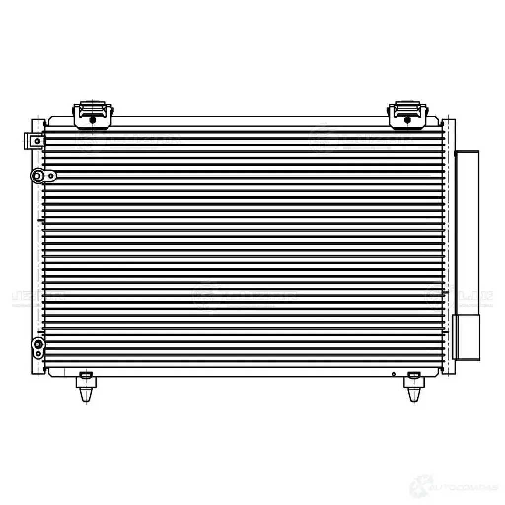 Радиатор кондиционера для автомобилей Avensis (03-) 1.6/1.8i/2.0D LUZAR lrac1909 CEC M7 1425585476 изображение 2
