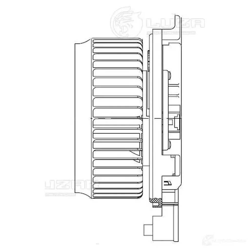 Электровентилятор отопителя для автомобилей Toyota Sequoia II (08-) LUZAR 1425585855 lfh1910 5 04E8 изображение 1