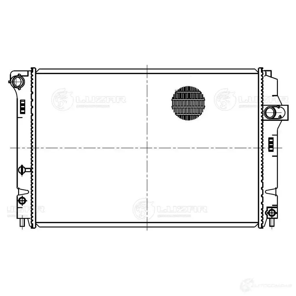 Радиатор охлаждения для автомобилей Aqua (11-)/Corolla Fielder (12-)/Yaris (10-)/Prius С (11-) 1.5H LUZAR 1424394665 lrc1958 Z8MN8 Q 4680295077213 изображение 0