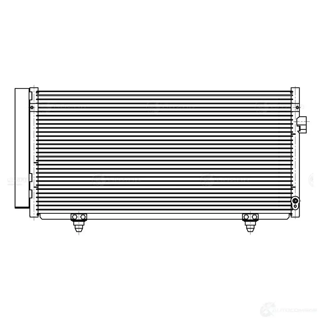 Радиатор кондиционера для автомобилей Forester S12 (08-) 2.0i/2.5i LUZAR Z5 BNN2 1425585493 lrac2212 изображение 2