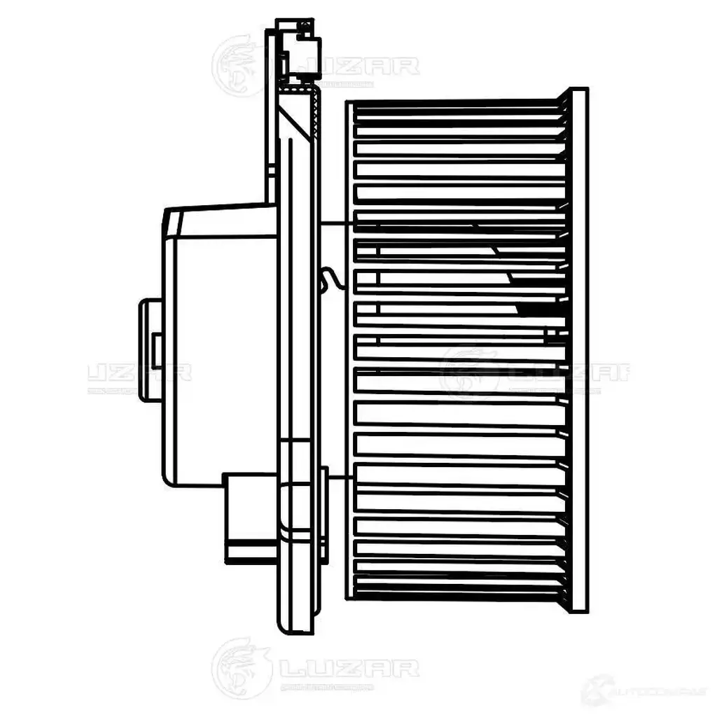 Электровентилятор отопителя для автомобилей Subaru Forester (S13) (12-) LUZAR lfh2213 1425585205 I 18MCP изображение 2