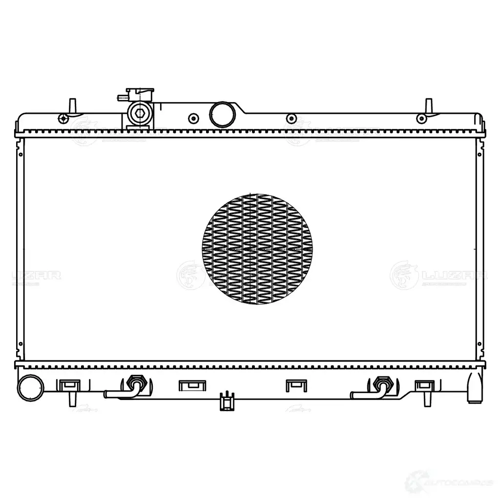 Радиатор охлаждения для автомобилей Legacy (98-)/Outback (98-) 2.0i/2.5i LUZAR 2N8 S1P 1440016661 lrc2221 изображение 2