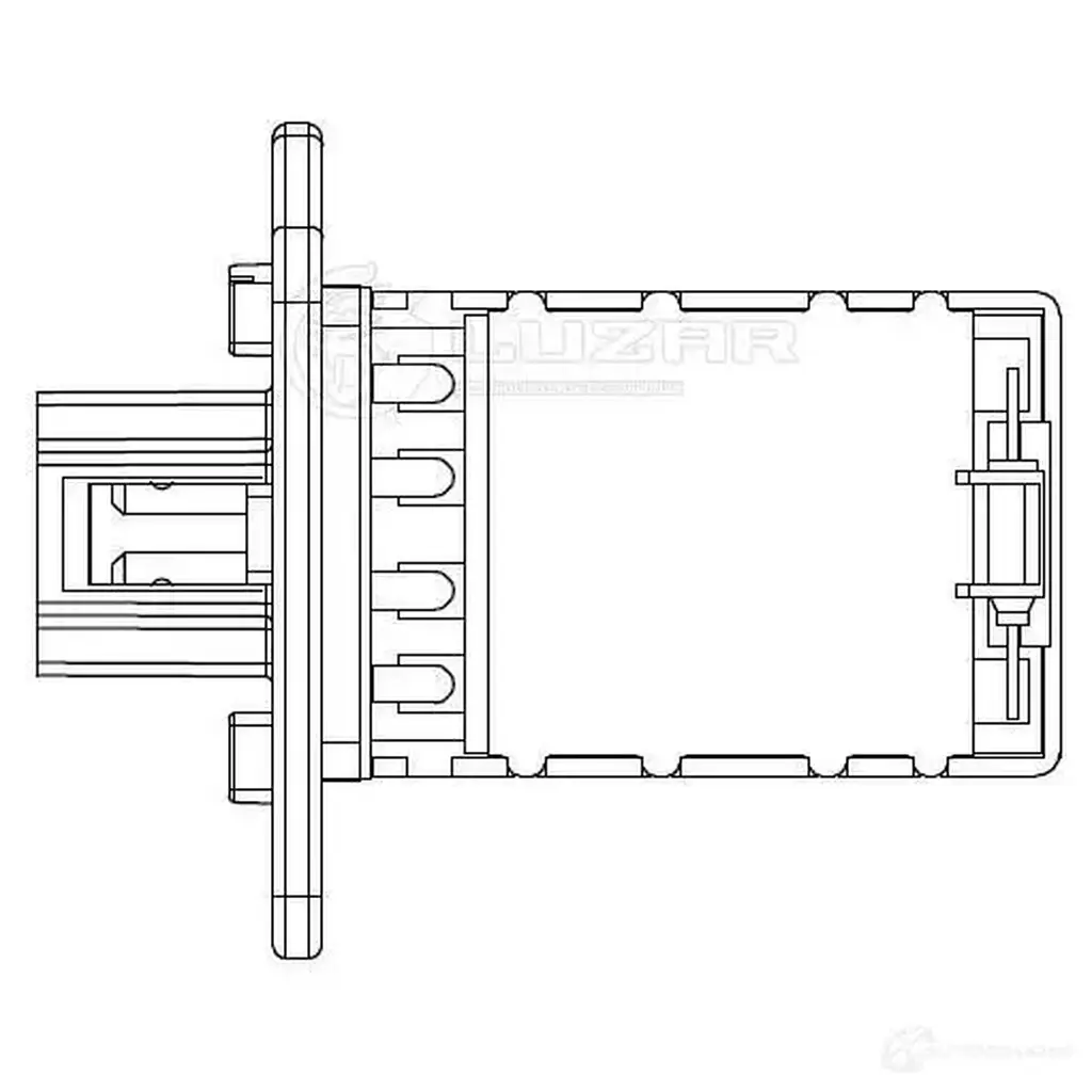 Резистор электровентилятора отопителя для автомобилей SsangYong Kyron/Actyon (05-)/Aveo (T250) (06-) (manual A/C) LUZAR 1425585800 lfr1751 TP ZL72J изображение 2
