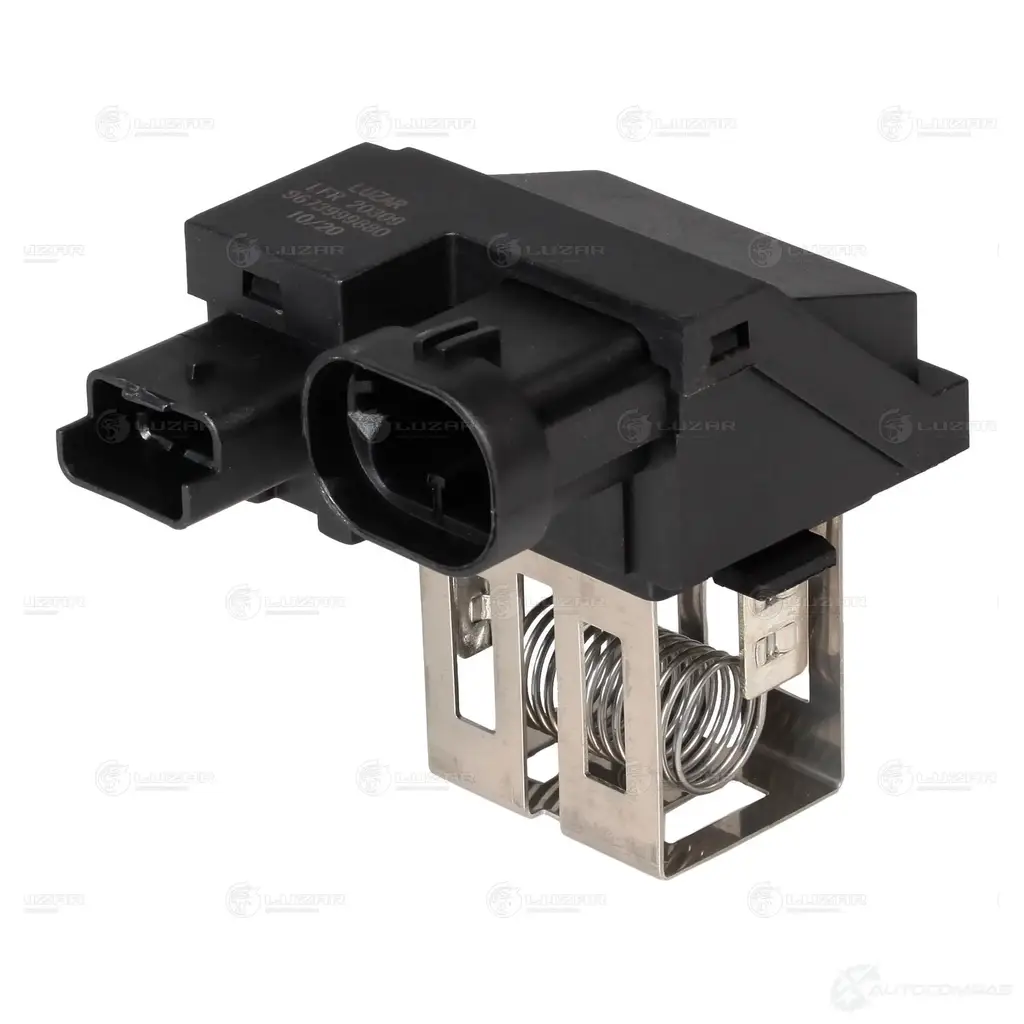 Резистор электровентилятора охлаждения для автомобилей PSA 308 (07-)/C4 (04-) (разъемы с торца, 6A/14A) LUZAR A3LC9 F lfr20309 1440016823 изображение 0