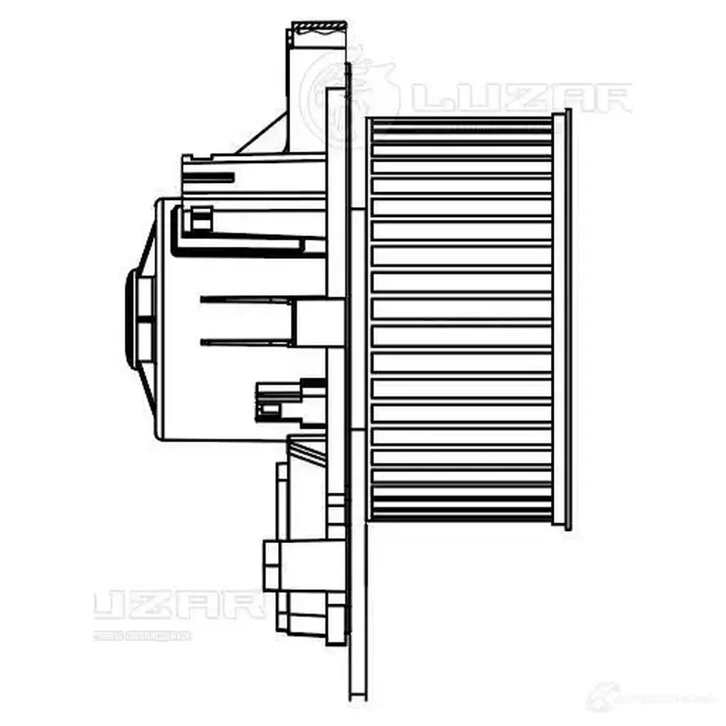 Электровентилятор отопителя для автомобилей Peugeot 3008 (09-) LUZAR 1440016843 lfh2038 D7SI7 05 изображение 2