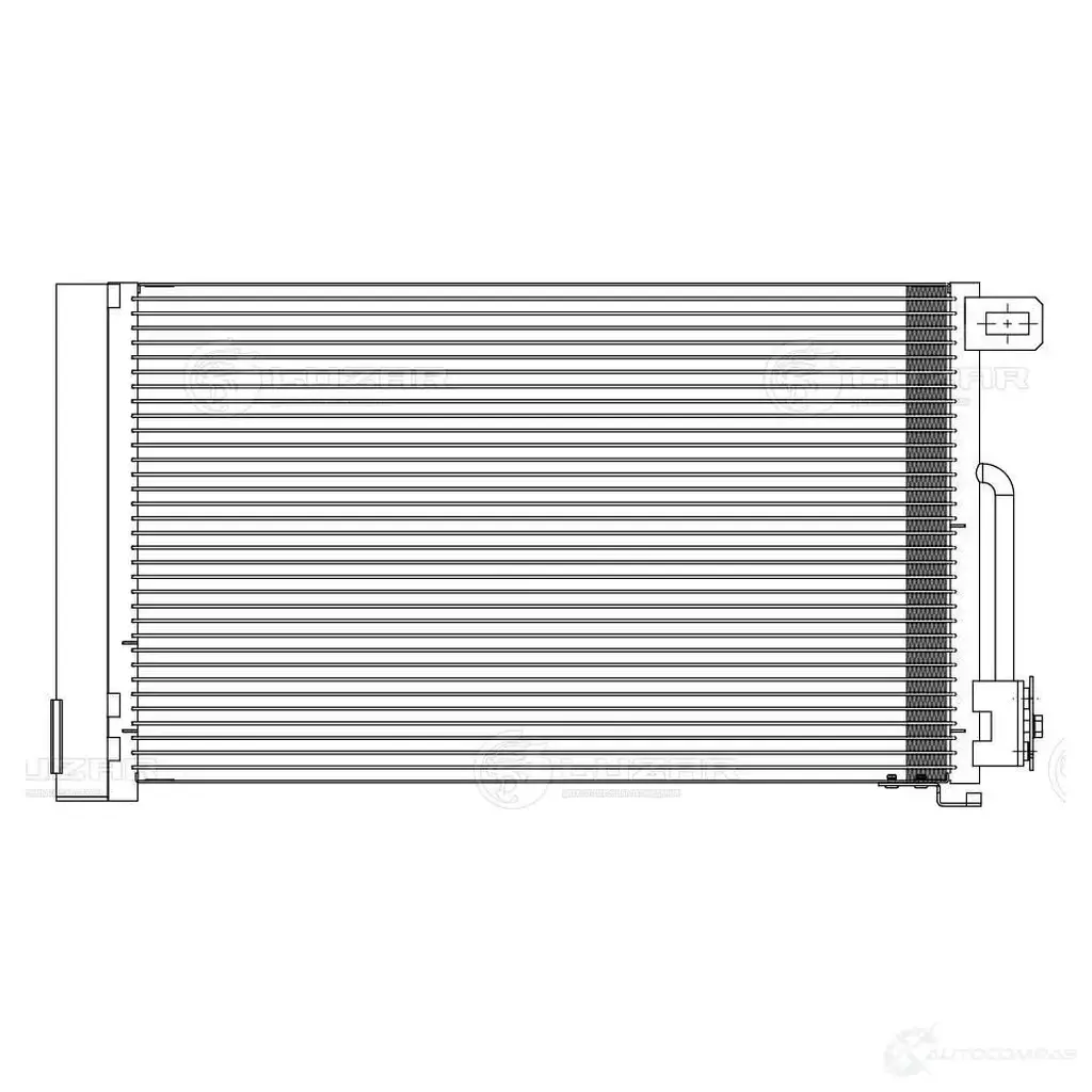 Радиатор кондиционера для автомобилей Corsa D (06-) 1.0i/1.2i/1.4i LUZAR 1425585580 FUZ FA lrac2140 изображение 2