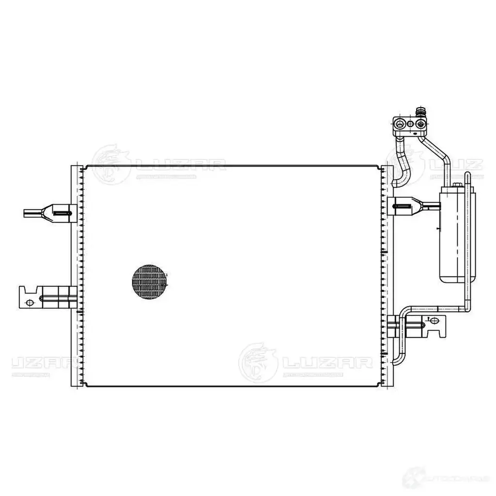 Радиатор кондиционера для автомобилей Meriva A (03-) LUZAR 502ST0 D 1425585500 lrac2131 изображение 2