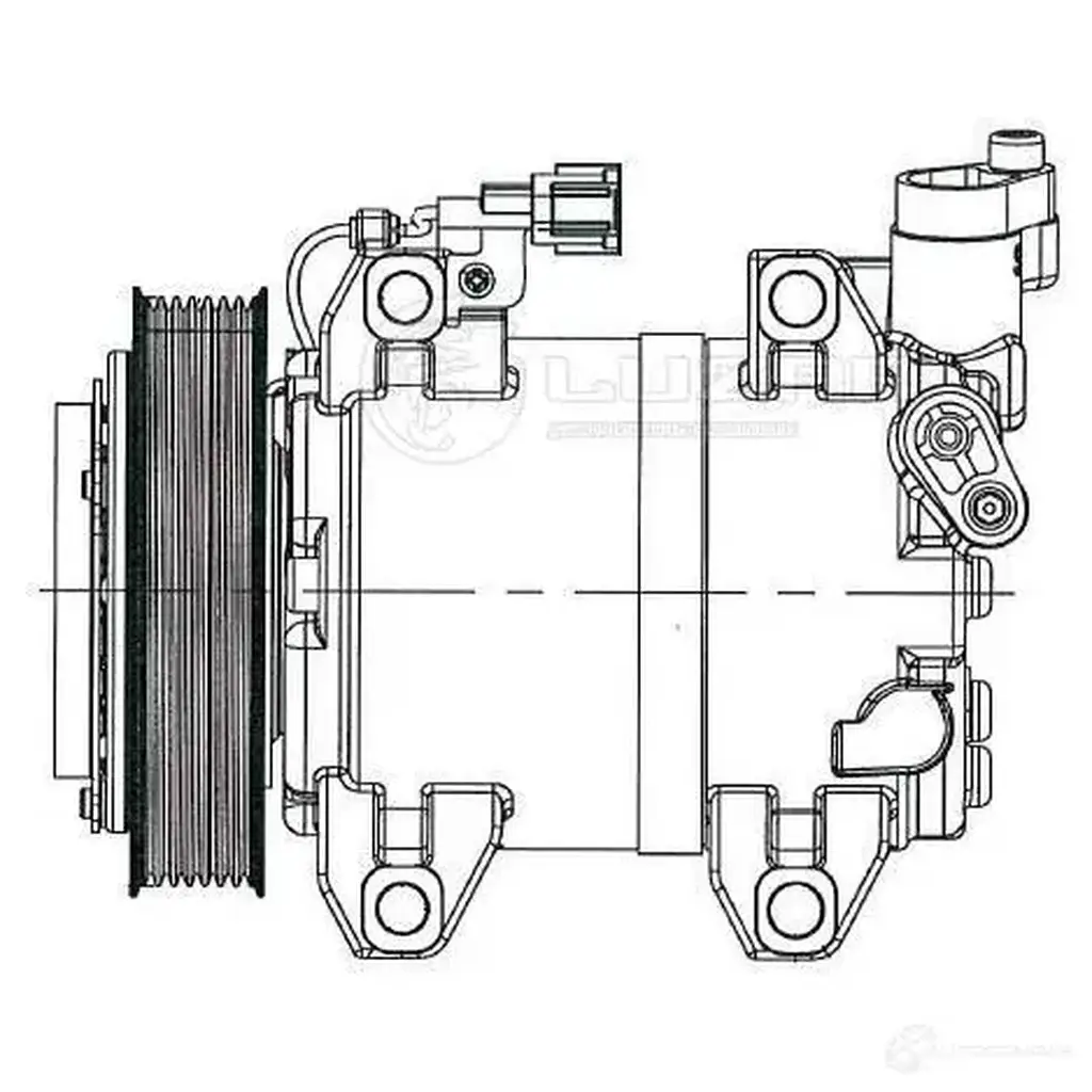 Компрессор кондиционера для автомобилей Pathfinder (R51) (05-) 2.5dCi LUZAR 1425585905 lcac1451 I RFVASU изображение 2