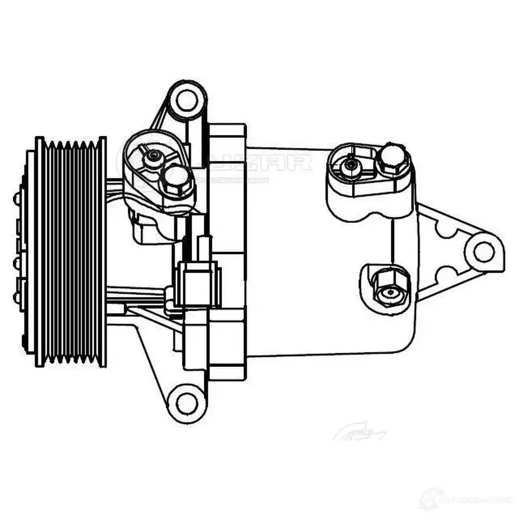 Компрессор кондиционера для автомобилей Juke (10-) 1.6i LUZAR lcac1416 41AR 66 1425585467 изображение 2