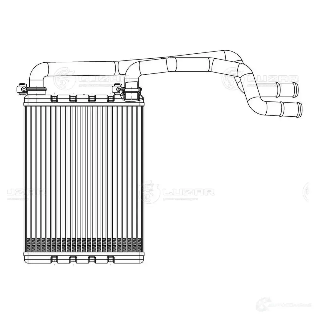 Радиатор отопителя для автомобилей Juke (F15) (10-) LUZAR AT4 ZML lrh14ka 1425585355 изображение 2
