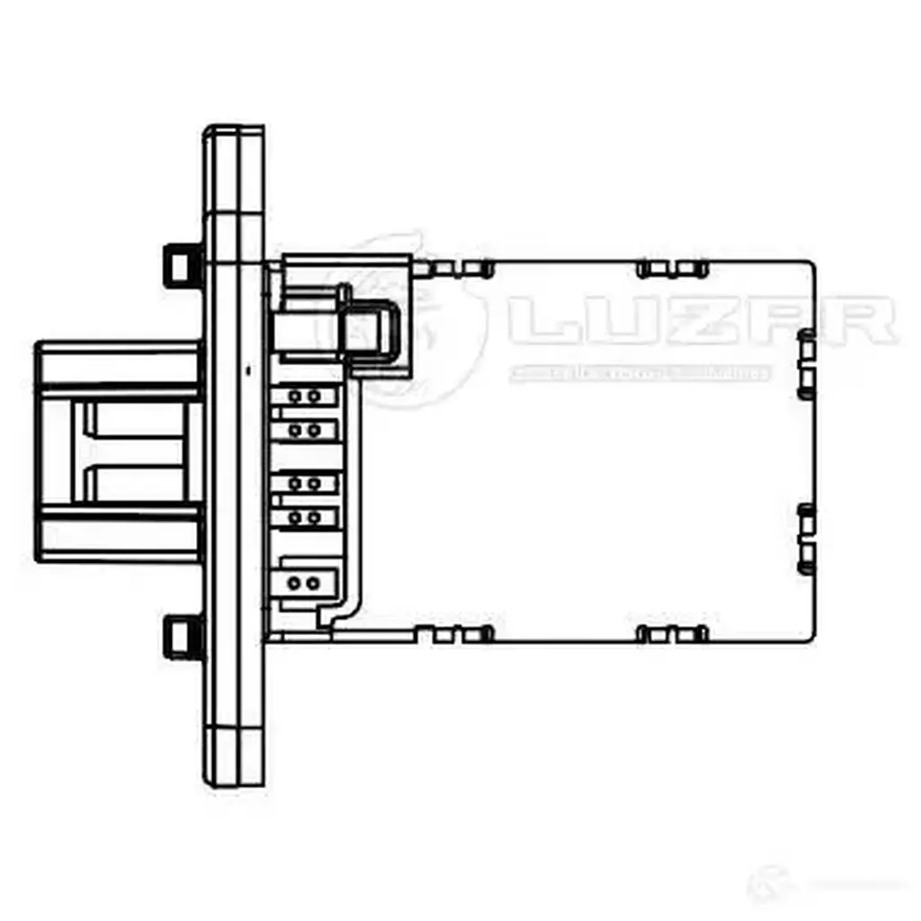 Резистор электровентилятора отопителя для автомобилей Nissan Almera Classic (B10) (05-) LUZAR lfr1495 KRV90 0 1440016943 изображение 2
