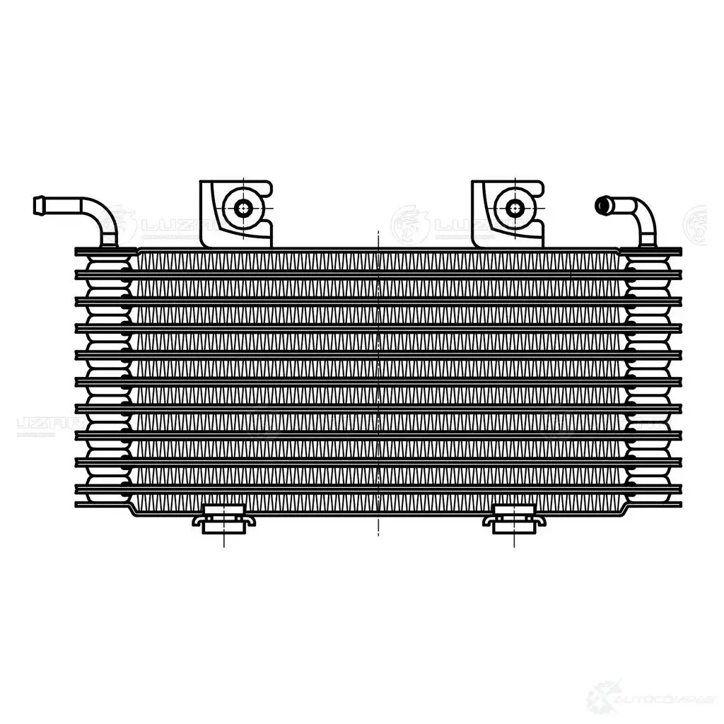 Радиатор масляный для автомобилей Nissan Qashqai (06-) 1.6i/2.0i AT LUZAR R96R 1BD loc1431 1425585899 изображение 2